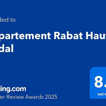 Cosy Appartement Rabat Haut Agdal Exterior photo